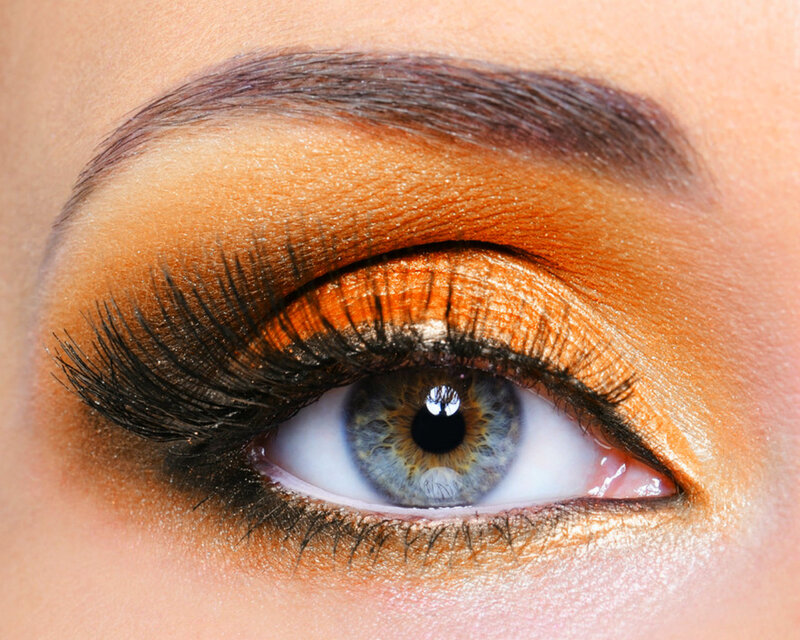 Close-up of a Blue Eye — Orange