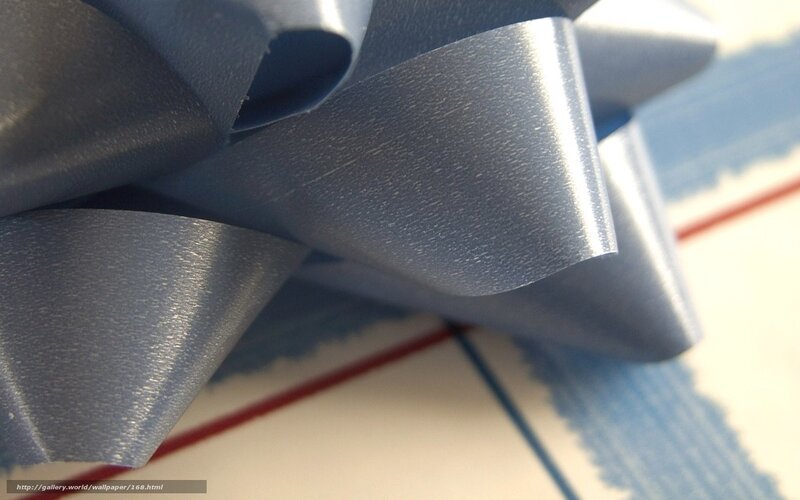 Close-up of a blue ribbon bow