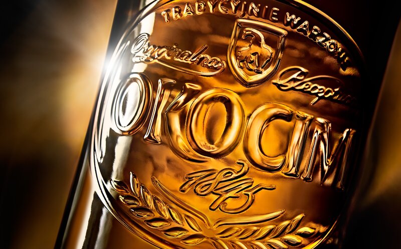 Close-up of a bottle label