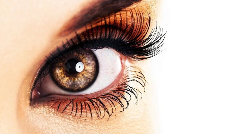 Close-up of a Brown Eye — Dramatic, Photograph