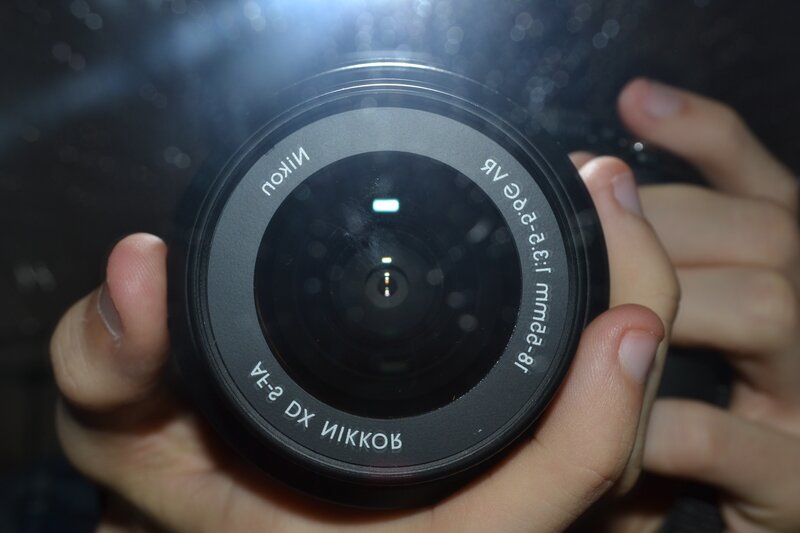 close-up of a camera lens