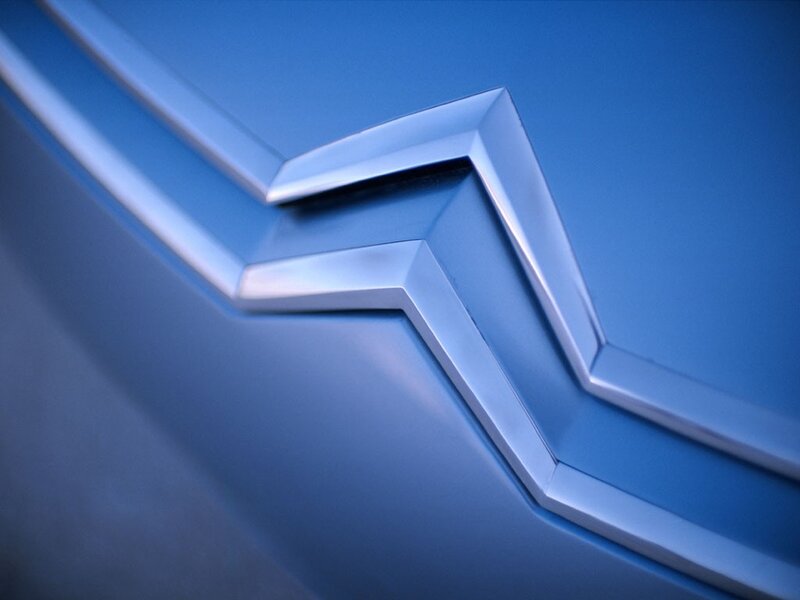 close-up of a car emblem