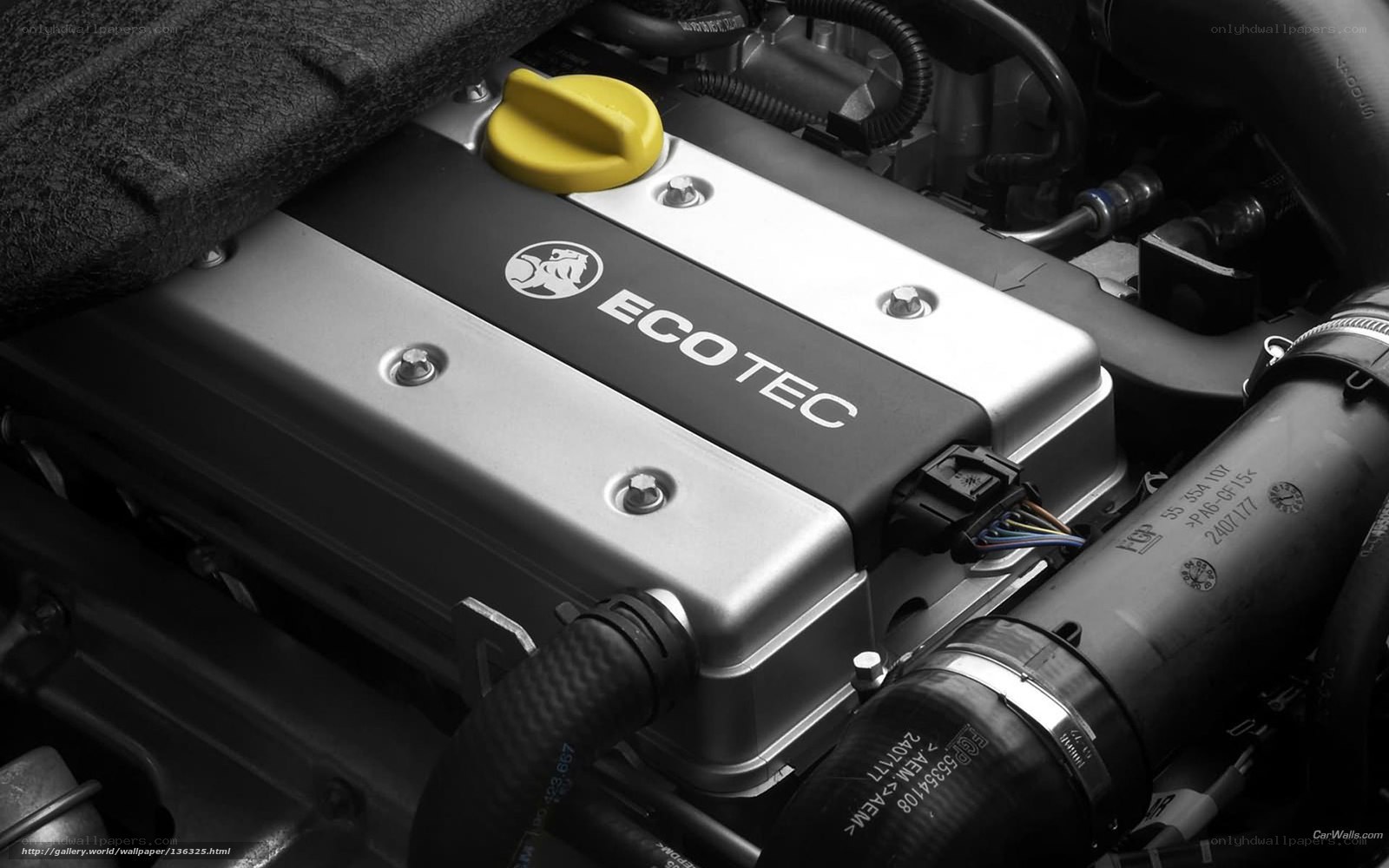 Close-up of a car engine