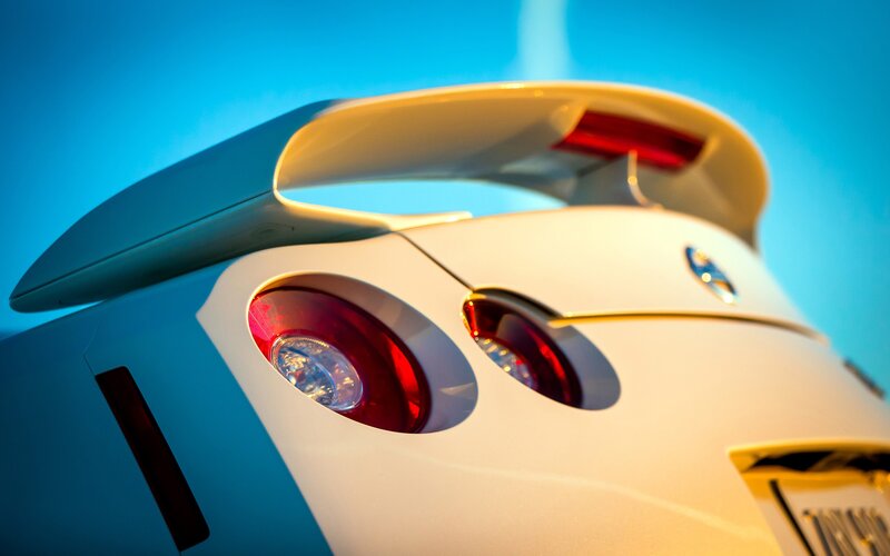 close-up of a car's rear