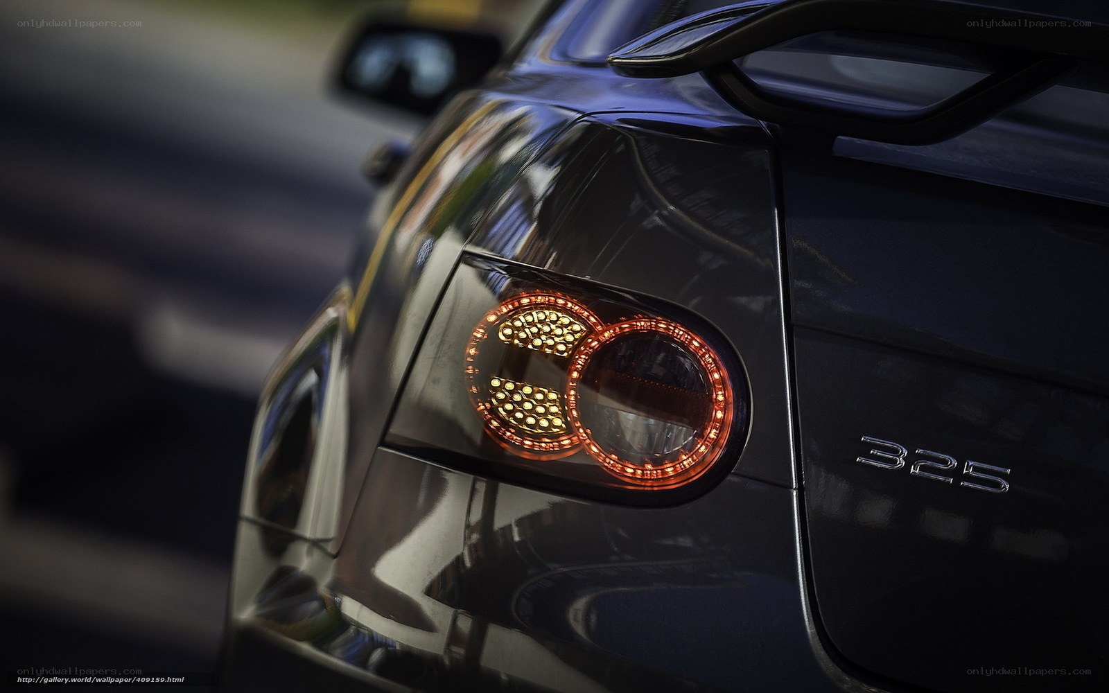 Close-up of a car's taillight