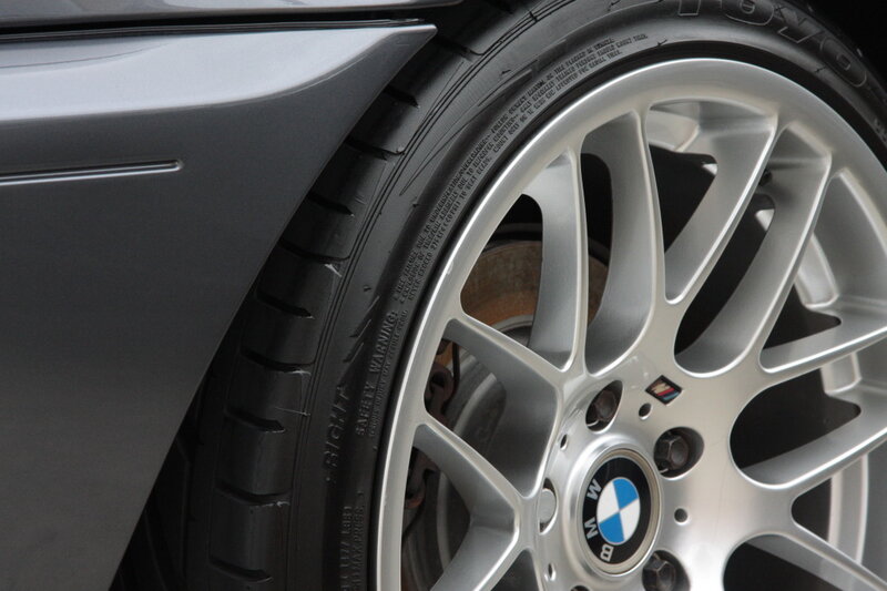 close-up of a car wheel