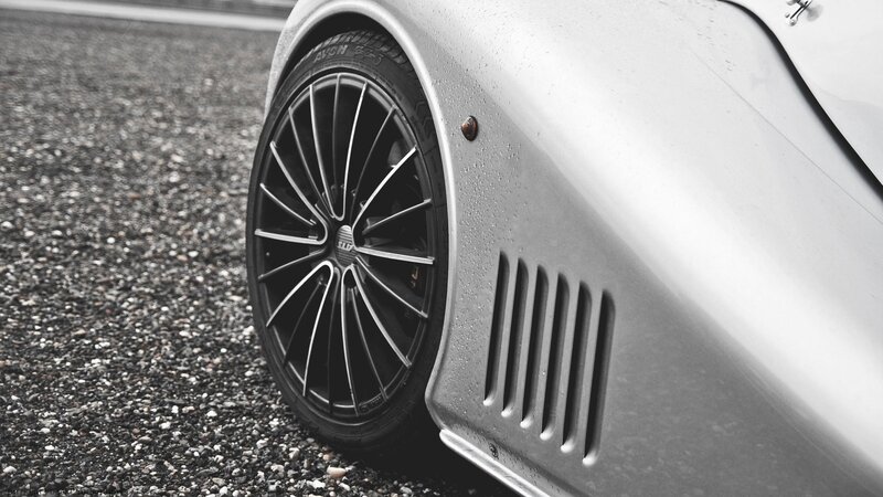 close-up of a car wheel