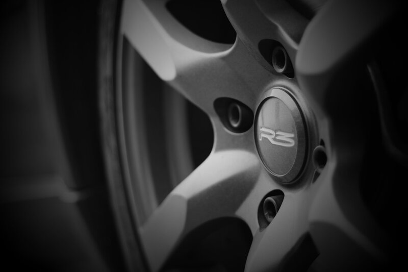 Close-up of a car wheel