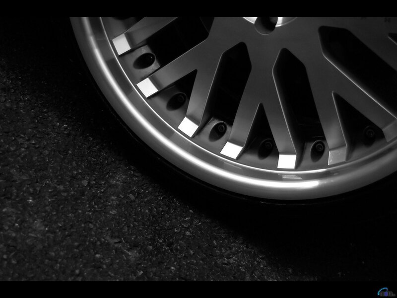 close-up of a car wheel