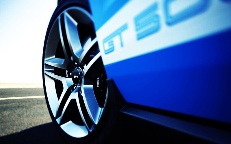Close-up of a car wheel