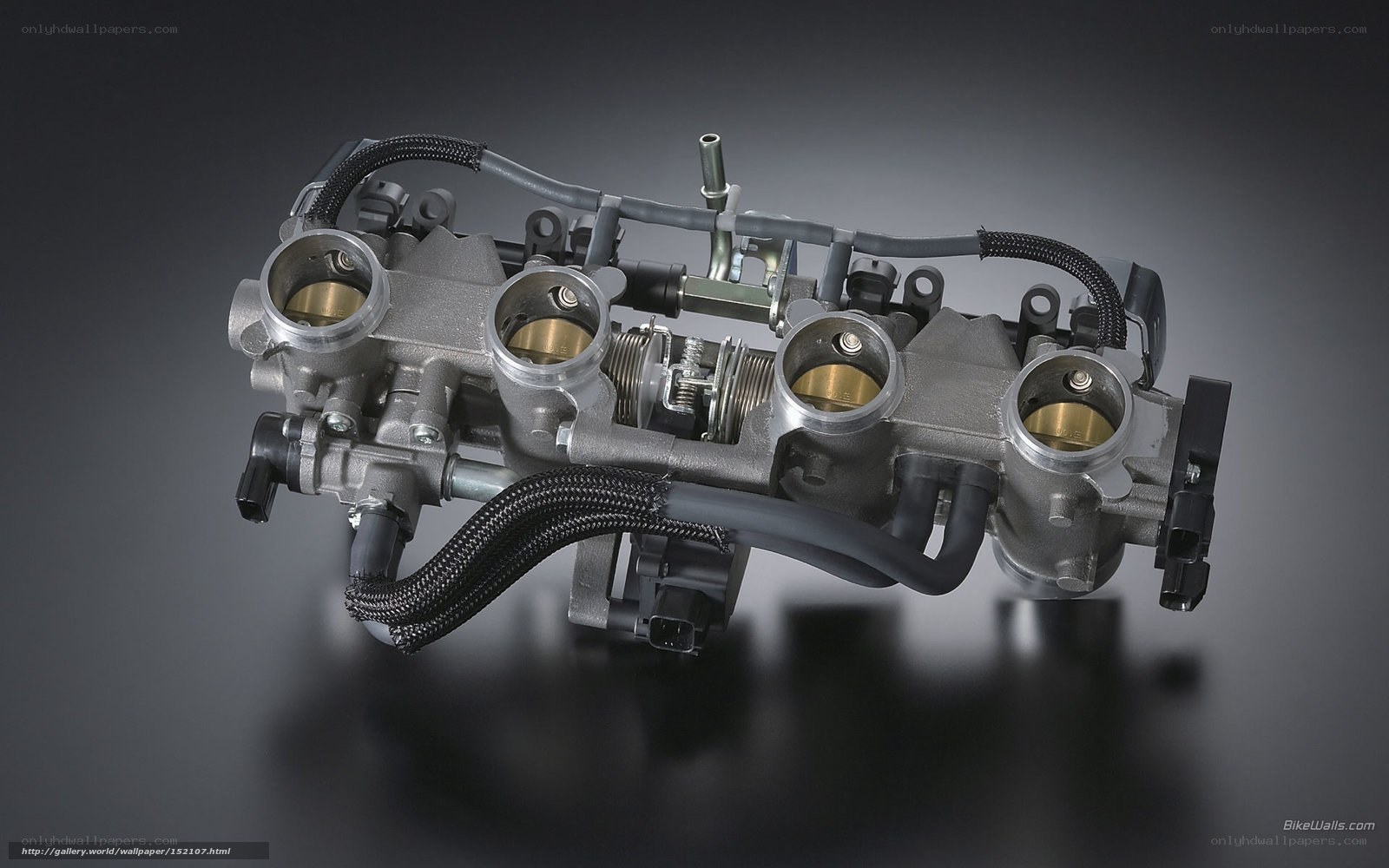 close-up of a carburetor