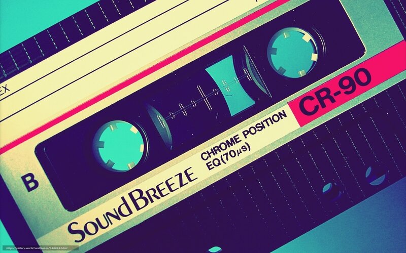 Close-up of a cassette tape