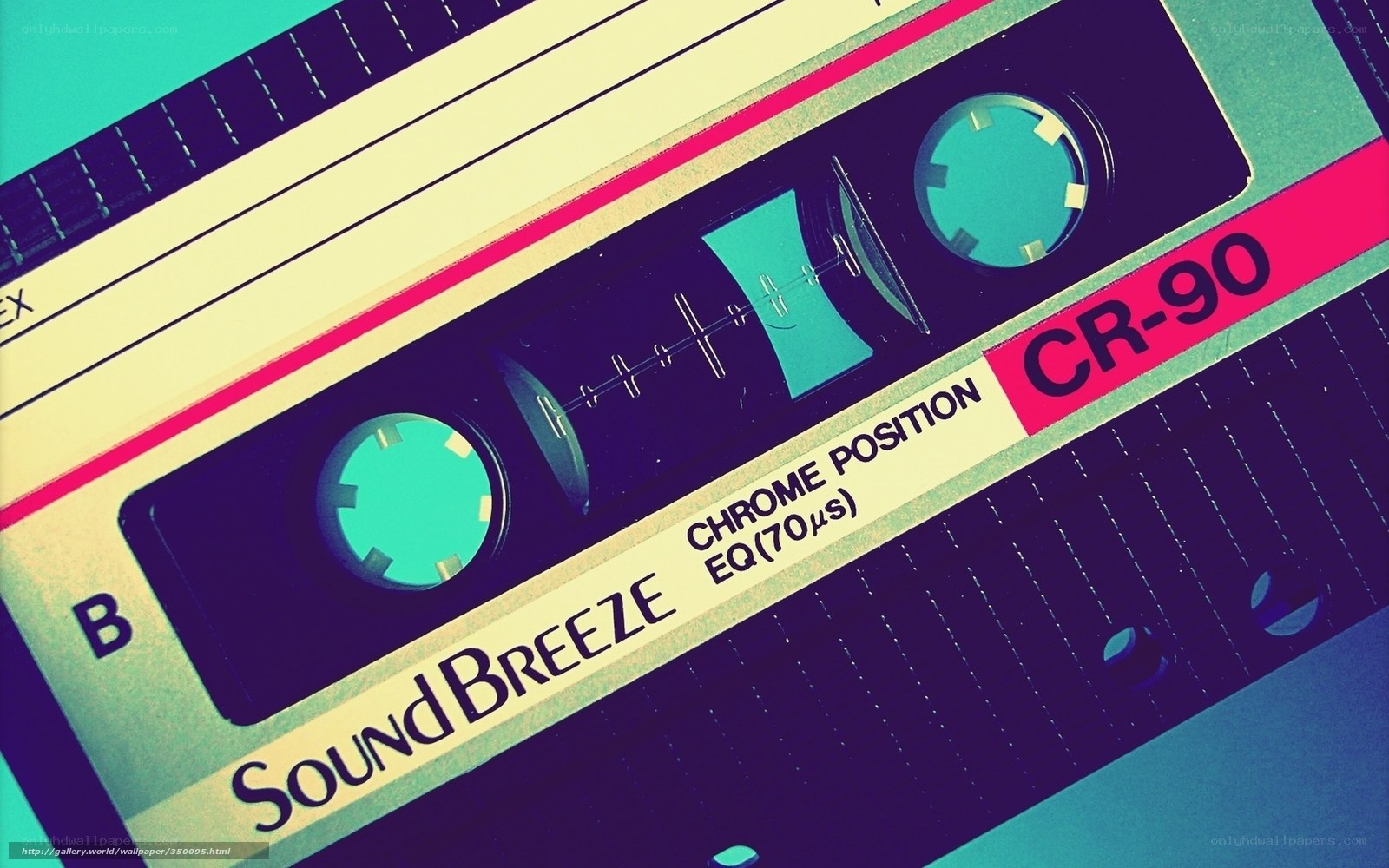 Close-up of a cassette tape