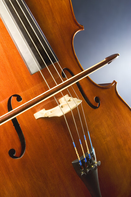 Close-up of a cello