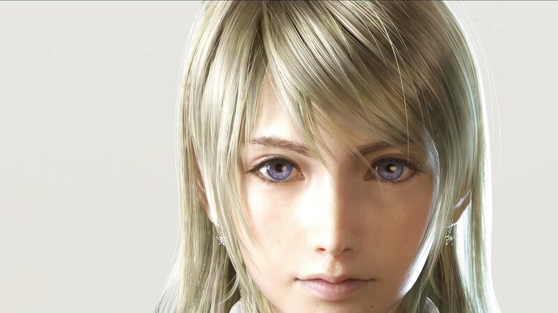 close-up of a character