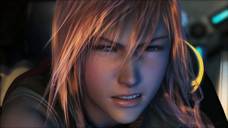 close-up of a character
