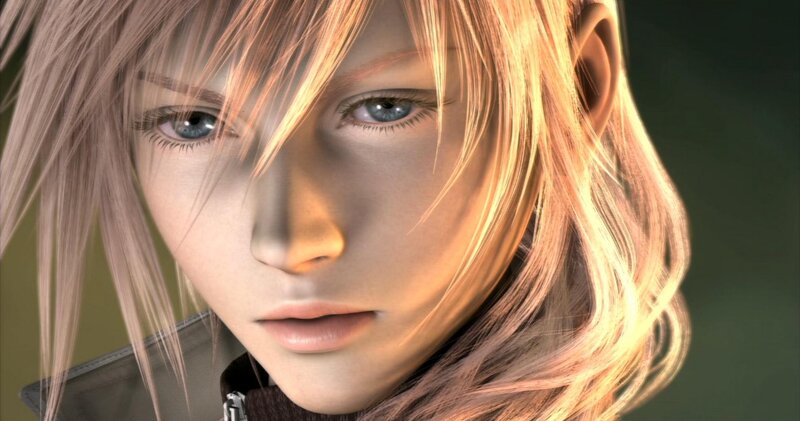 close-up of a character