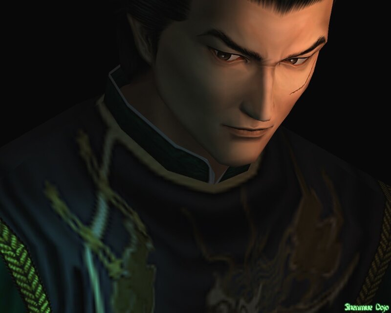 close-up of a character
