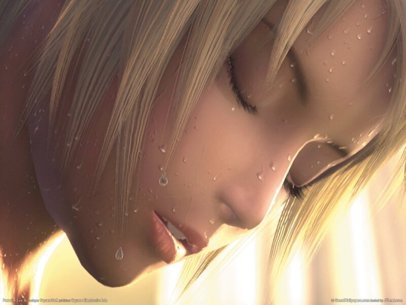 Close-up of a character's face