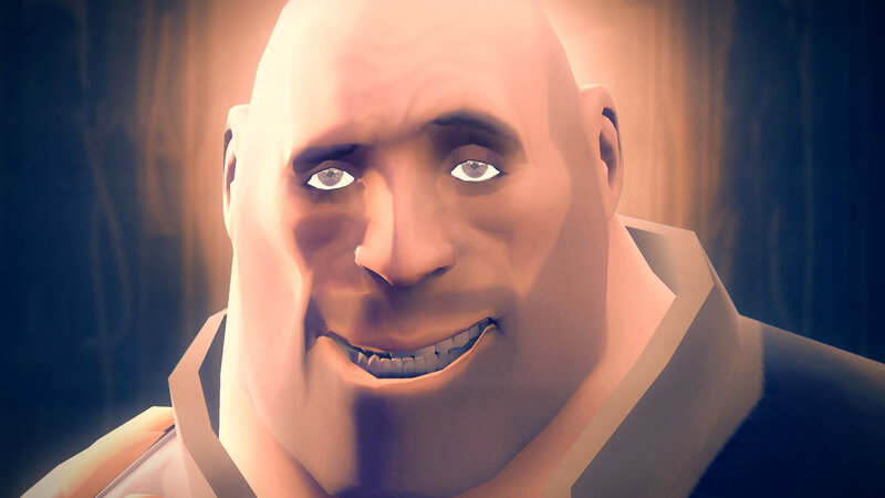 close-up of a character's face
