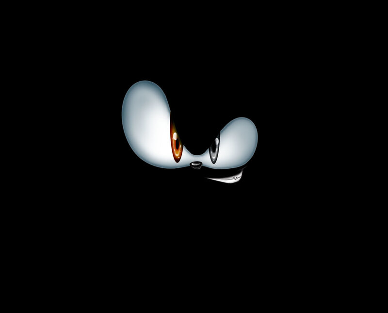 Close-up of a Character's Face — Black, Dramatic, Digital Art