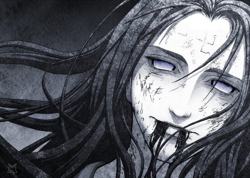 Close-up of a Character's Face — Black, Dramatic