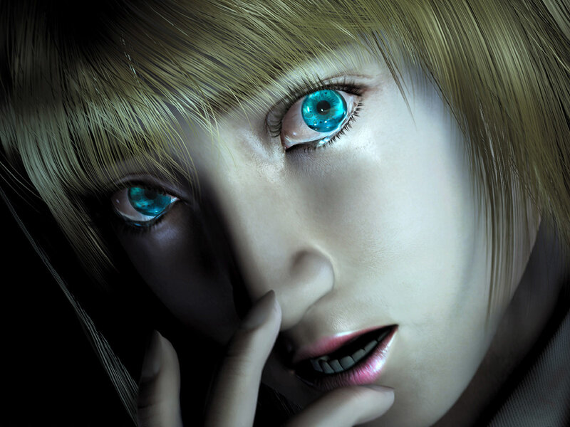 Close-up of a Character's Face — Blue