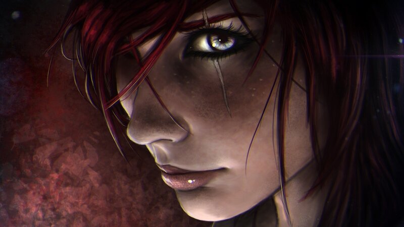 Close-up of a Character's Face — Brown
