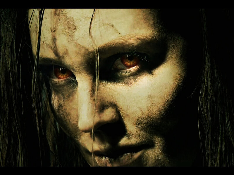 close-up of a character with red eyes