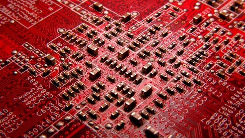 Close-up of a circuit board