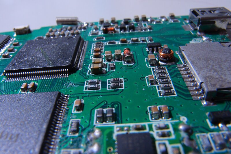 Close-up of a circuit board