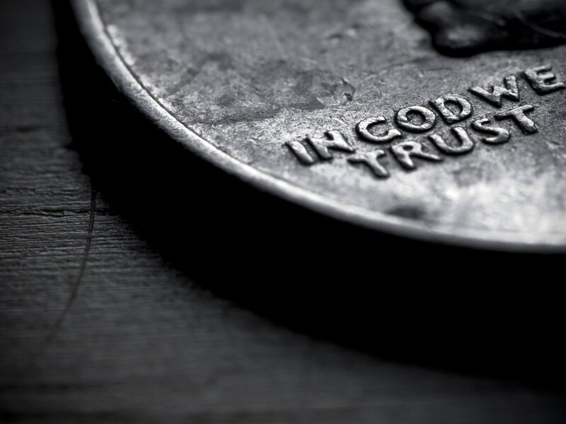 Close-up of a coin