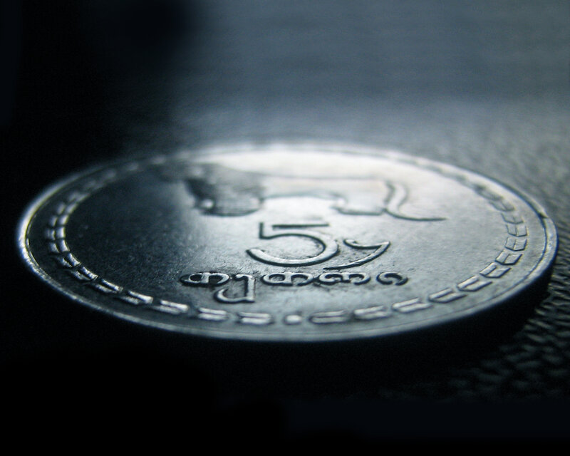 Close-up of a coin