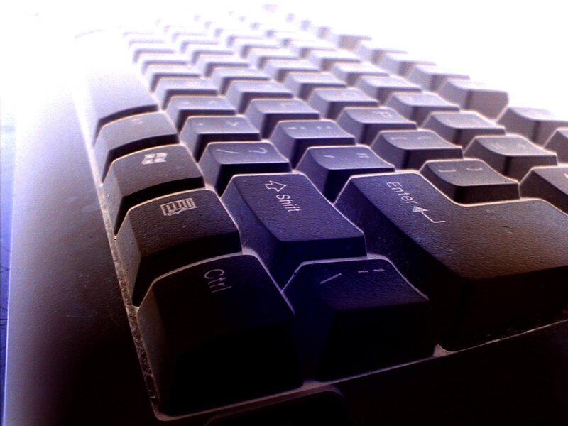 Close-up of a computer keyboard
