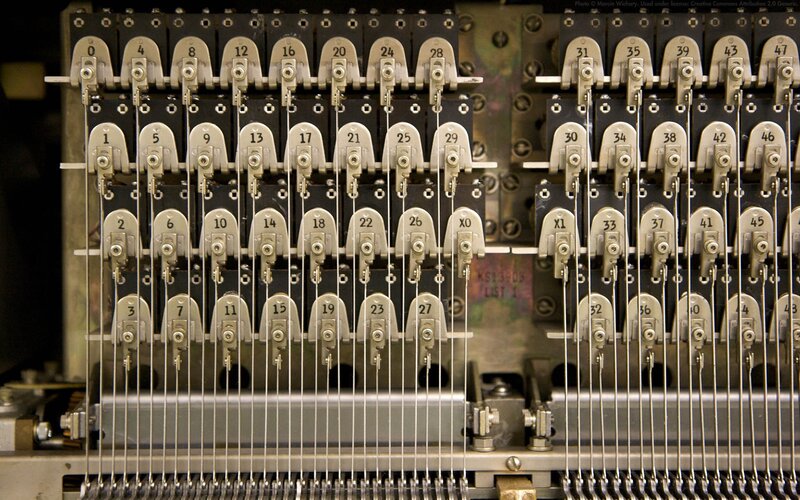 Close-up of a computer's internal components