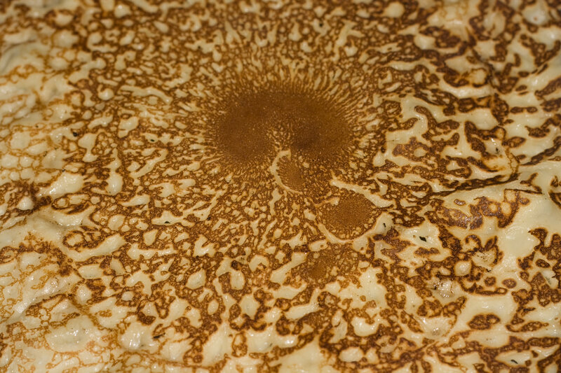 Close-up of a cooked pancake