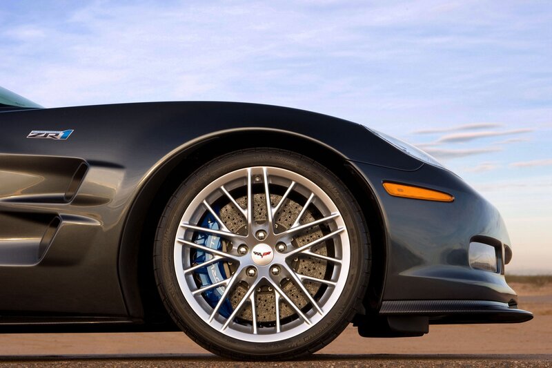 Close-up of a Corvette ZR1