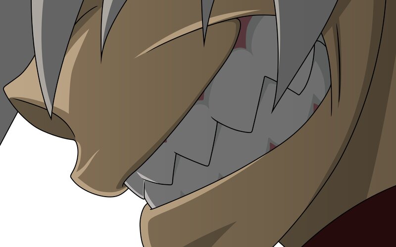 close-up of a creature's mouth