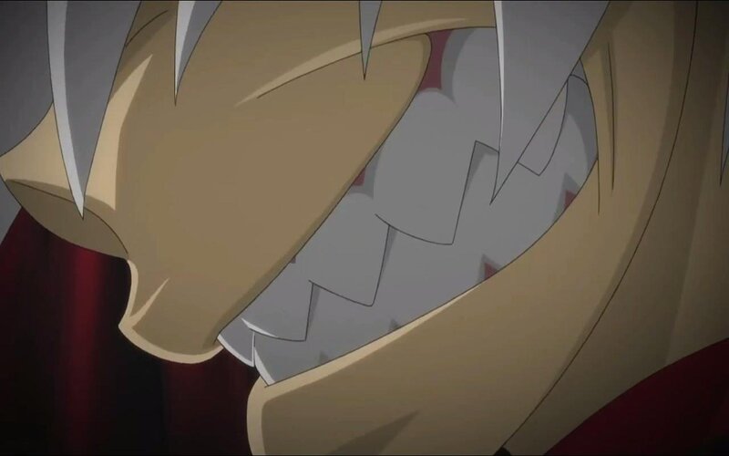 close-up of a creature's mouth