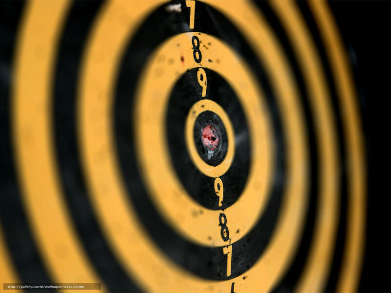 Close-up of a dartboard target