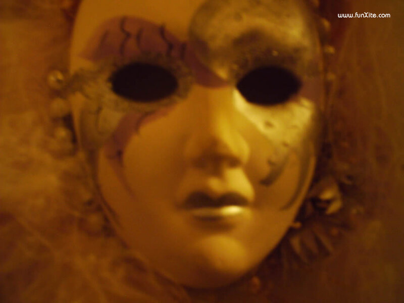 close-up of a decorative mask
