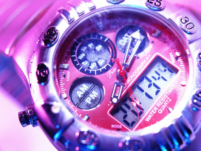Close-up of a digital watch
