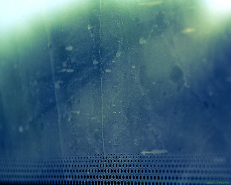 Close-up of a Dirty Screen