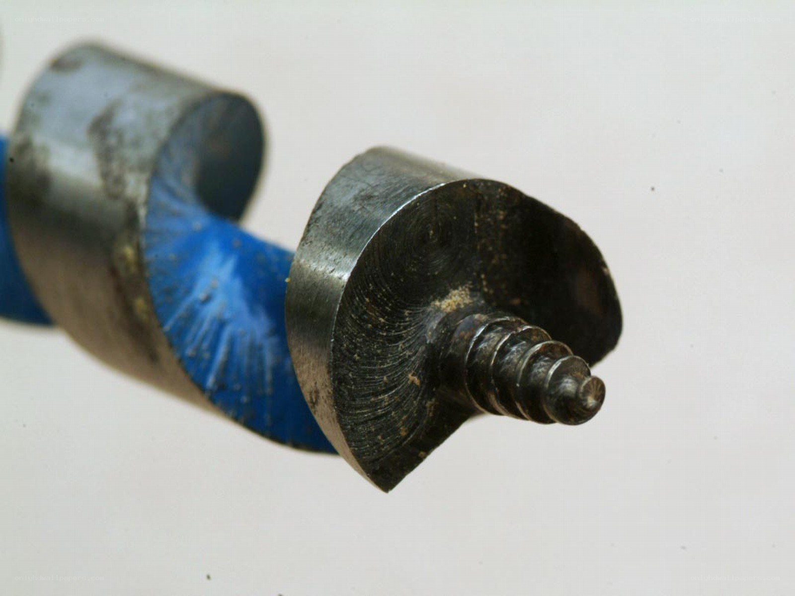 close-up of a drill bit