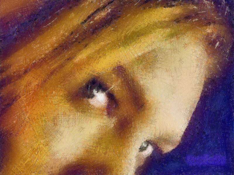 Close-up of a Face — Yellow