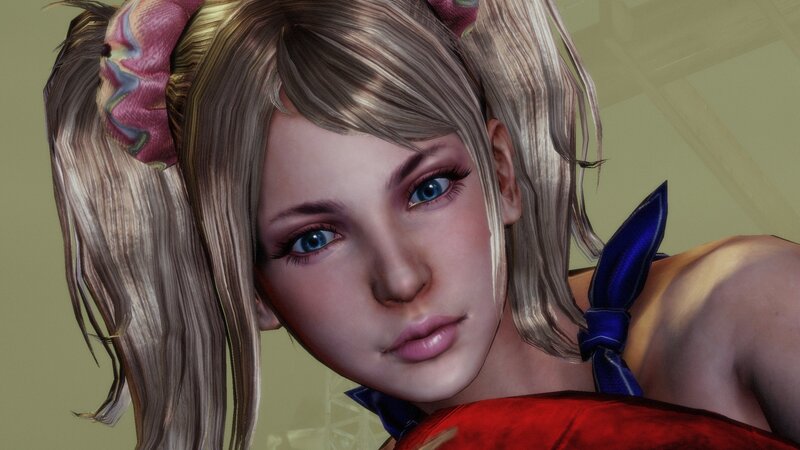 close-up of a female character