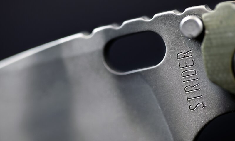 close-up of a folding knife