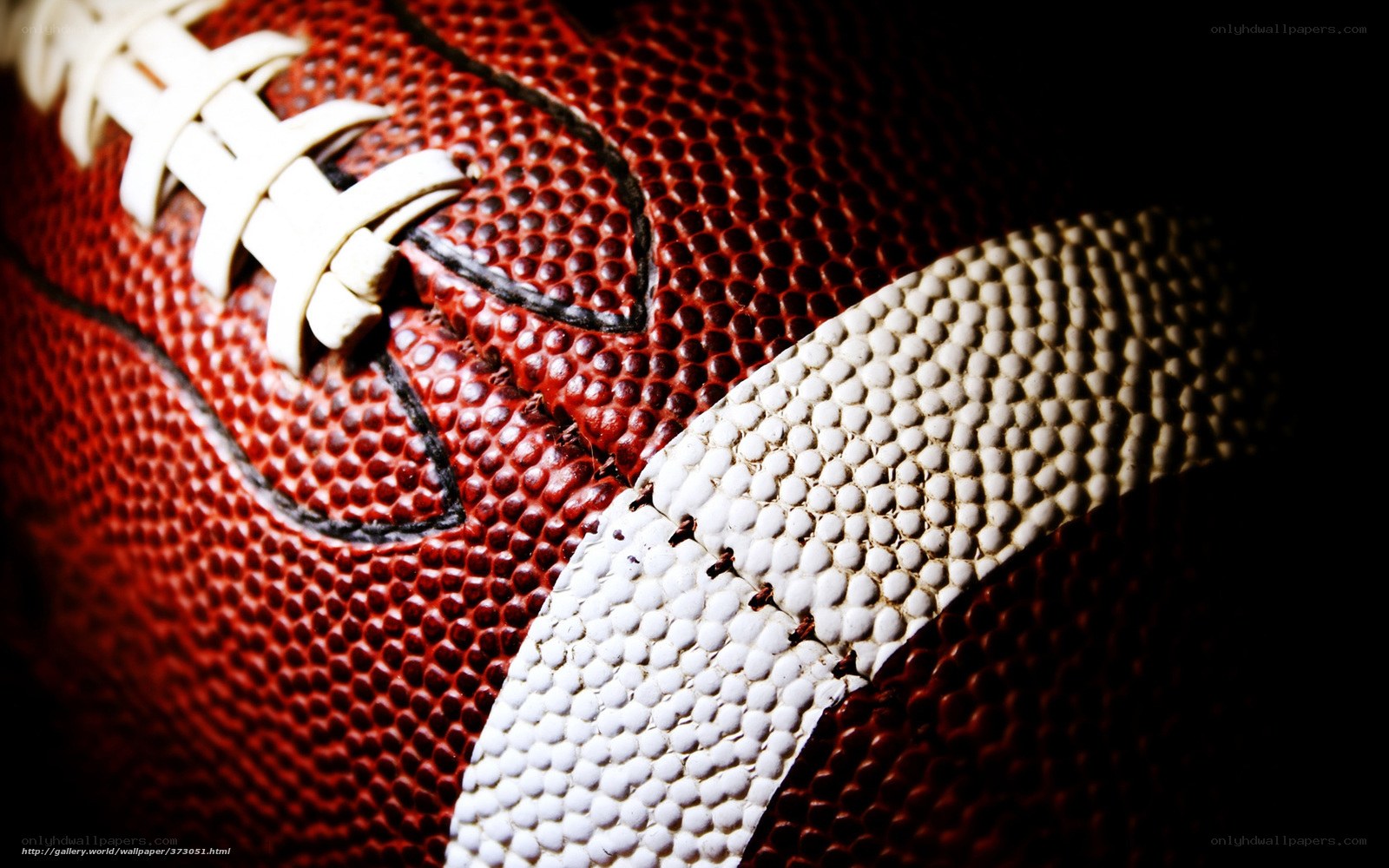 close-up of a football