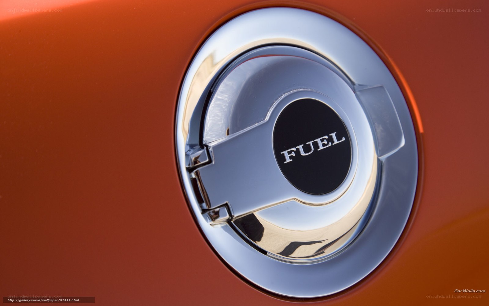 Close-up of a fuel cap