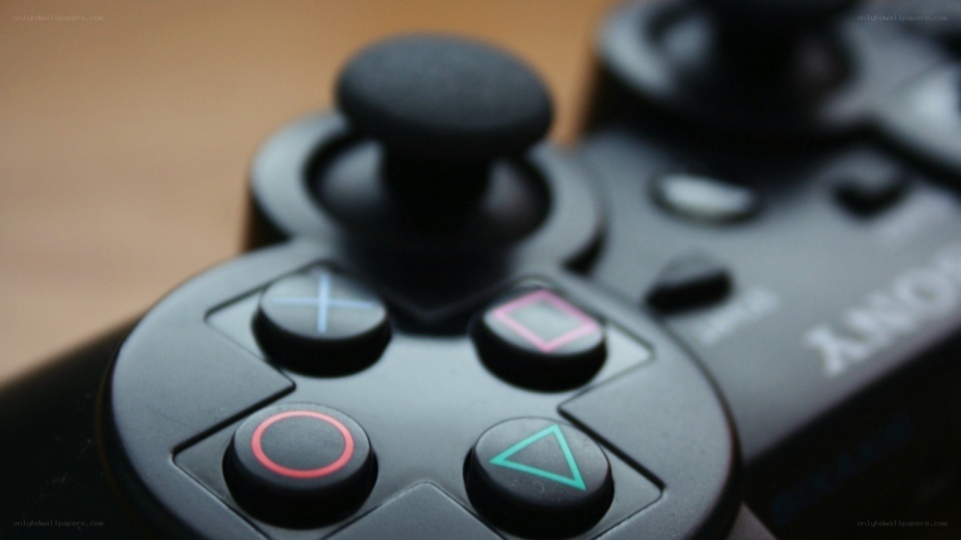 close-up of a game controller